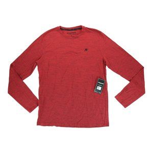 NWT $37‎ Aeropostale Men's Sporty Red Long Sleeve T-Shirt Size Large L
